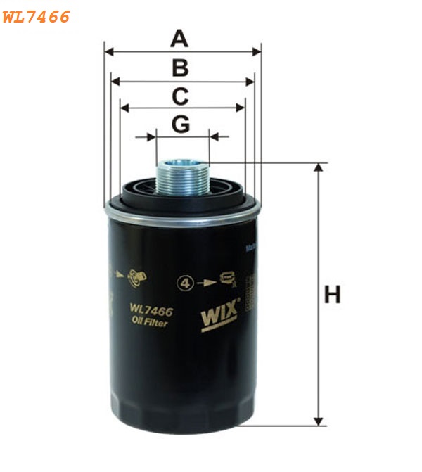 Filter ulja WL7466
