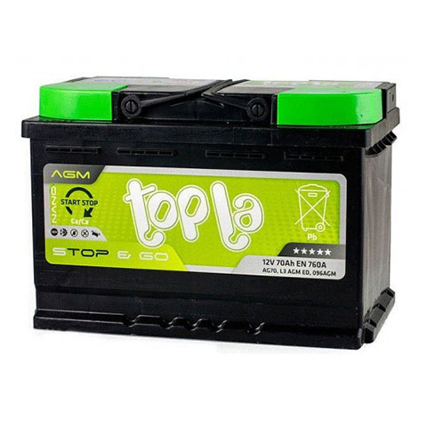 Akumulator Topla AGM stop start 70AH